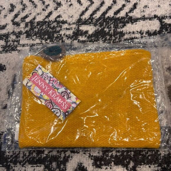 Sundance, Jenny Krauss Animal Tales Pouch, Yellow, Dog, Handmade, Wool, NEW - Picture 6 of 7